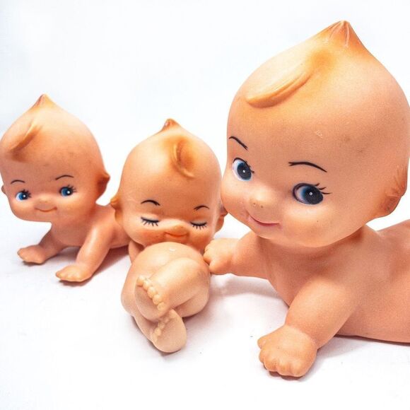 3 True Vintage Kewpie Dolls - Picture 3 of 11